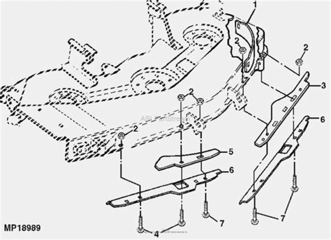 John Deere 54c Mower Deck Parts Diagram