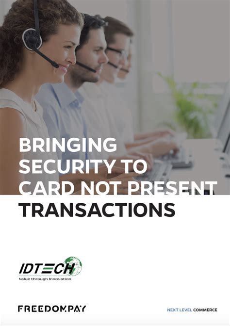 A transaction is only considered to be card present if. SREDKey: Bringing Security to Card Not Present ...
