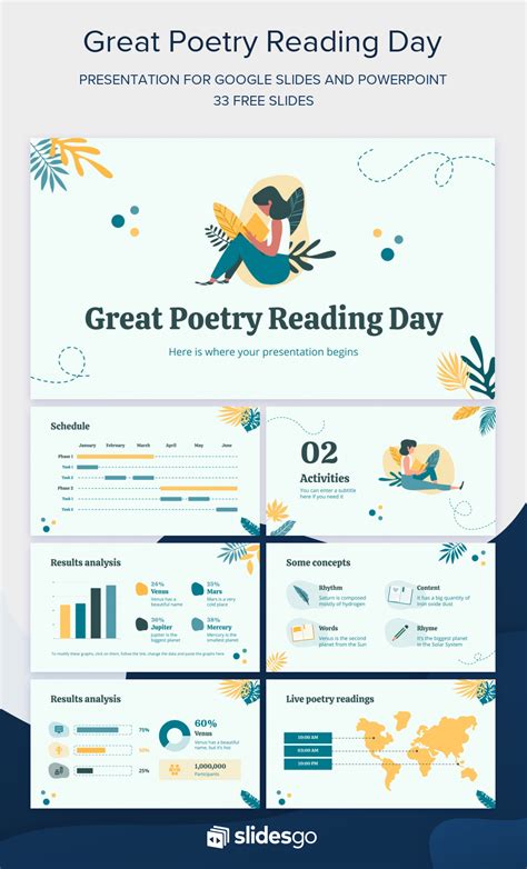 Encourage Poetry Reading Download This Creative Cartoon Template For