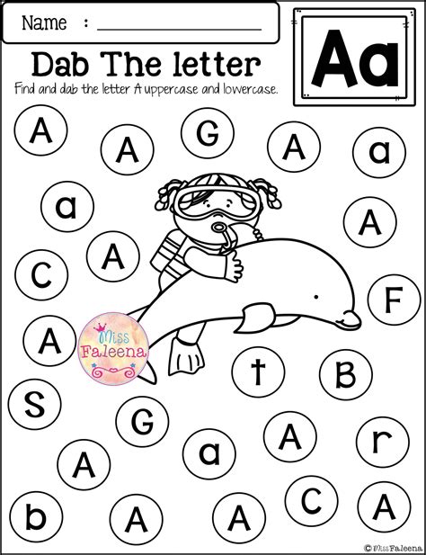 Alphabet Letter Recognition Preschool Worksheets