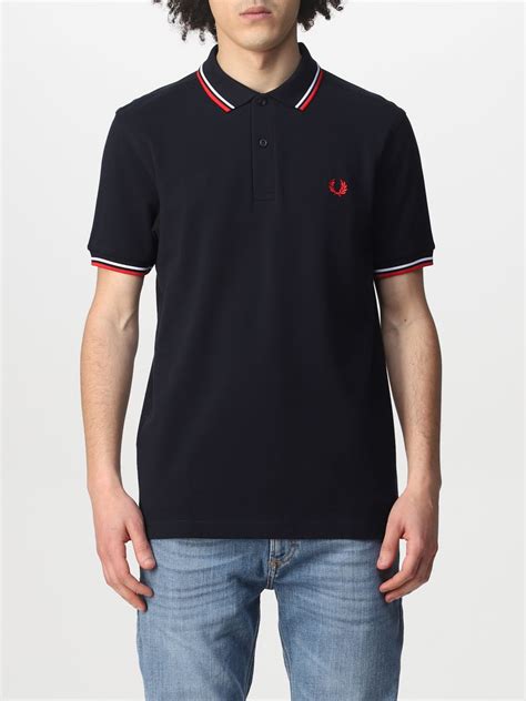 Fred Perry Polo Shirt For Men Blue Fred Perry Polo Shirt M3600 Online On Gigliocom