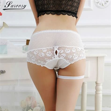 Sexy Sheer Lace Underwear Open Back Panty Seamless Panties Brief For Women Thong Breathable