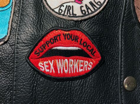 Support Your Local Sex Workers Patches Iron On Backing Etsy Uk