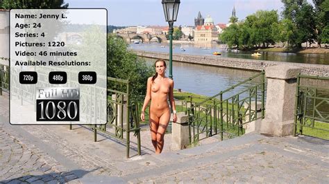 Girl Naked In Public In The Czech Metropole Prague