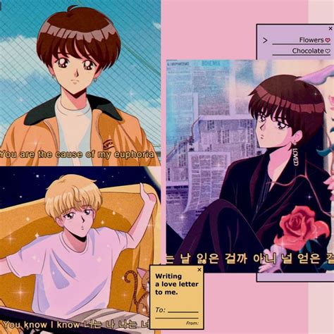 Find this pin and more on 80s / 90s anime v i b e s by emily h. Bts as a 90's anime 💖 on We Heart It
