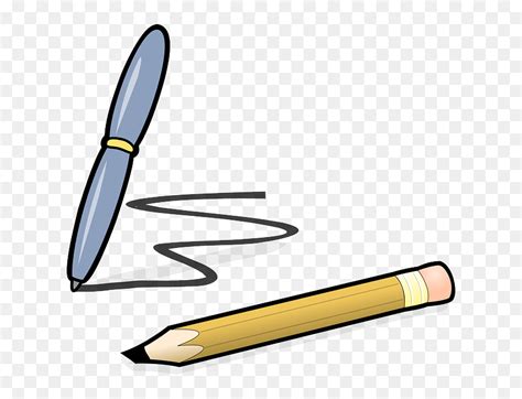 Pen Pencil Biro Office Writing Scribble Draft Clipart Pens And