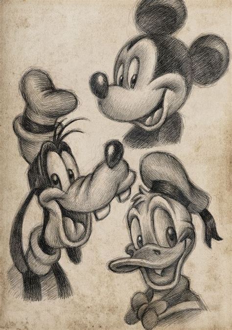 Mickey Mouse Donald Duck And Goofy Fine Art Giclée Catawiki