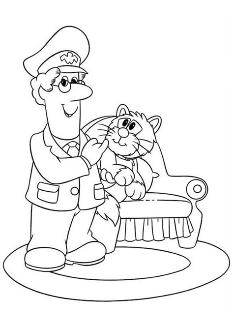Pin On Postman Pat Coloring Pages