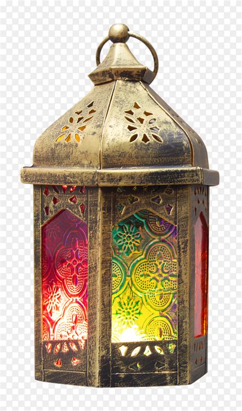 Ramadan Kareem Decorative Arabic Lantern With A Burning Candle Clipart