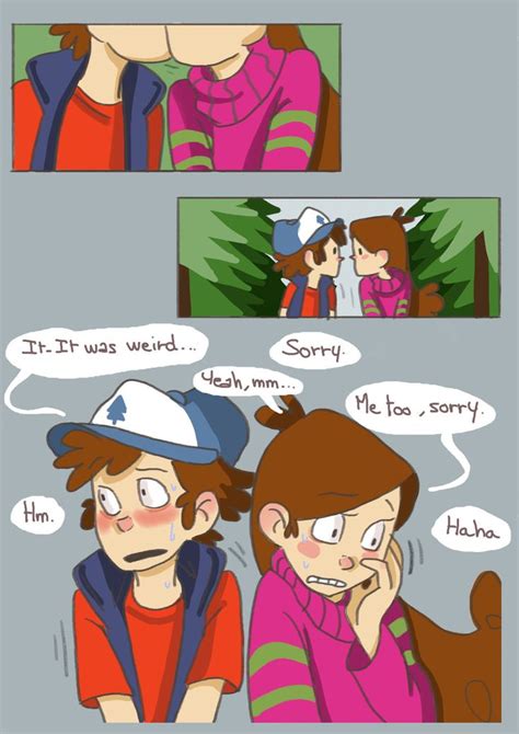 second kiss pinecest gravity falls fan art pinecest dipper and mabel