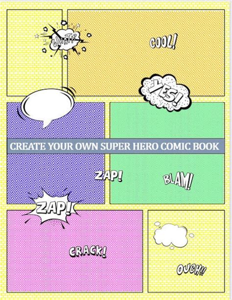 Diy Comic Book Kit Templates With 26 Different Comic Book Page Etsy