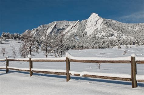 Spring Snow On The Flatirons Boulder Colorado 2013 The Photography