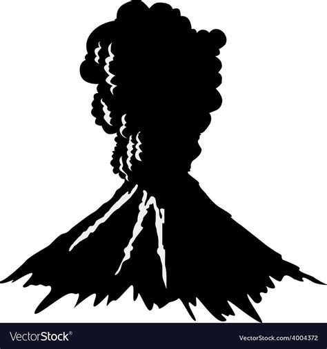 Volcano Royalty Free Vector Image - VectorStock