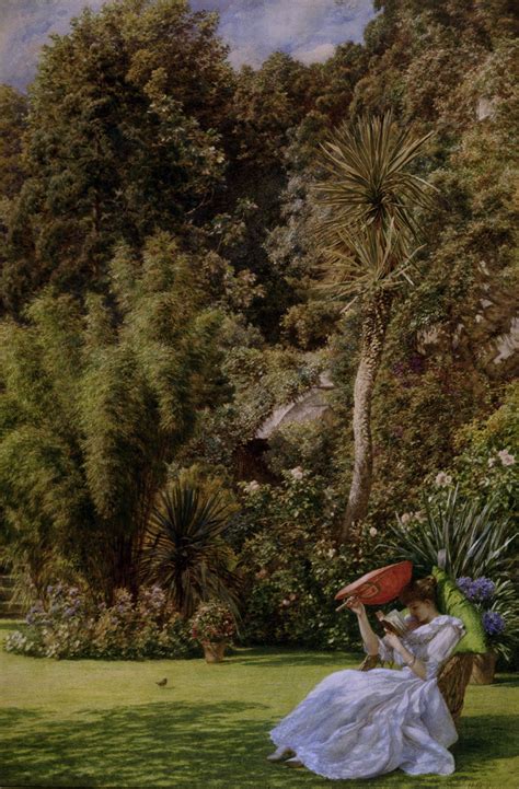 In A Garden Painting Sir Edward John Poynter Oil Paintings
