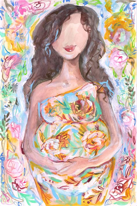 Expecting Abstract Iii Pregnancy Art Pregnancy Artwork Art Etsy