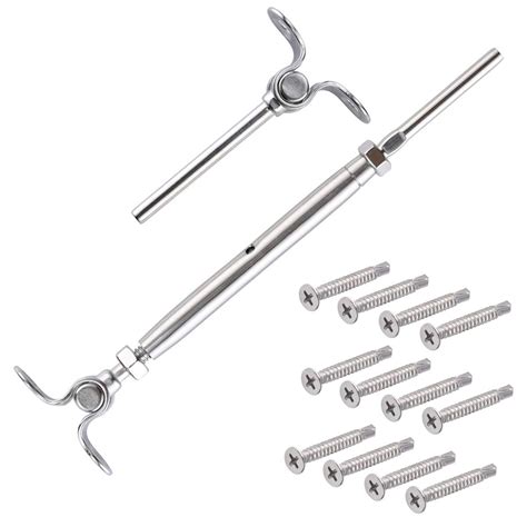 316 Stainless Steel Adjustable Angle Cable Railing Hardware Kit For 1