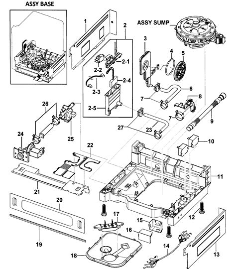 Samsung Dishwasher Parts Diagram