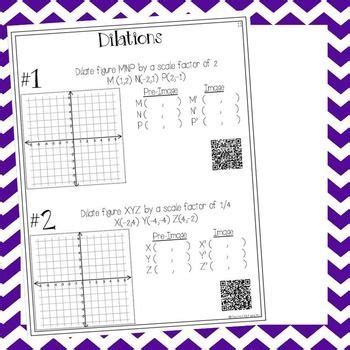 Use browser document reader options to download and/or print. Dilations And Scale Factors Independent Practice Worksheet ...