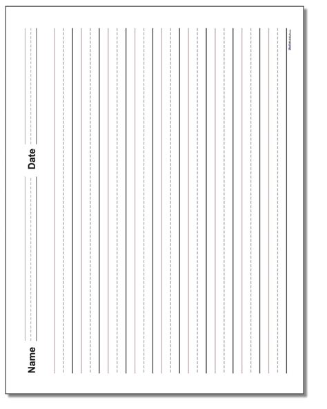 Printable Lined Paper This Lined Paper Gives You Half A Page For