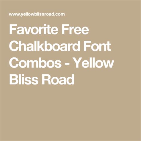 Favorite Free Chalkboard Font Combos Free Chalkboard Fonts Font