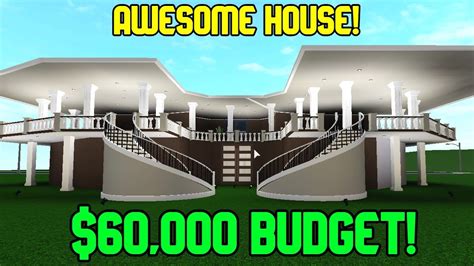 How To Build A Awesome House In Bloxburg 60k Budget Roblox Youtube