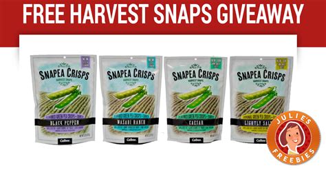 Check spelling or type a new query. Free Harvest Snaps Giveaway - Julie's Freebies