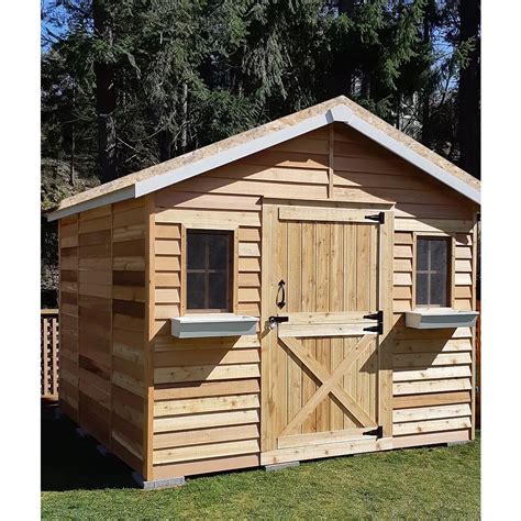 Cedarshed Cedarhouse 10x10 Cedar Shed The Home Depot Canada