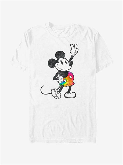 Disney Mickey Mouse Tie Dye Mickey Stroked T Shirt Tie Dye Shirts Tie