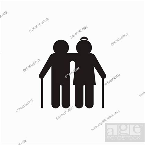 Elderly People Icon Vector Illustration Design Template Web Stock Vector Vector And Low Budget