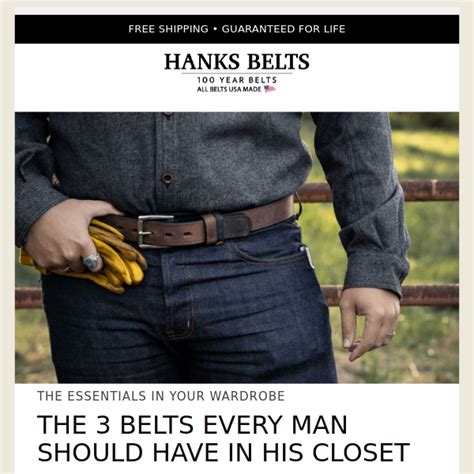 The 3 Belts Every Man Should Have In His Closet Hanks Belts