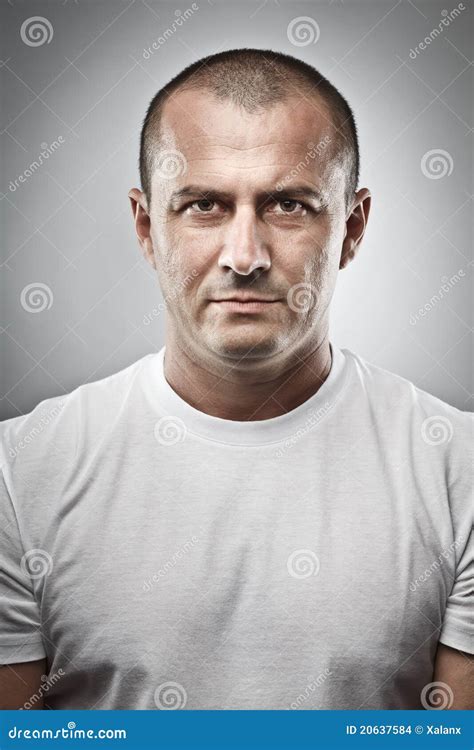 Menacing Man Portrait Stock Photo Image Of Evil Background 20637584