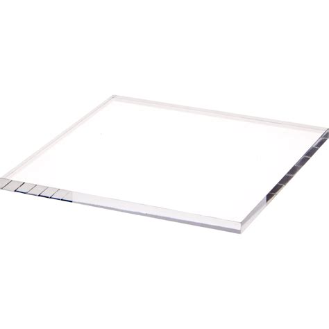 Plymor Clear Square Acrylic Display Base 7 W X 7 D X 0375 H
