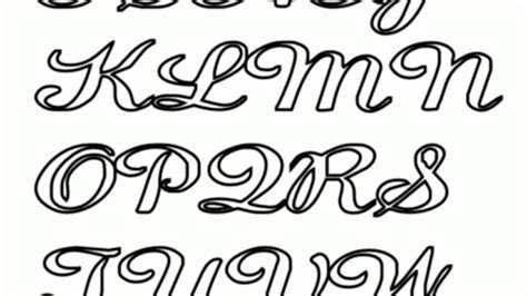 Free Bubble Letter Cursive Font Fikoeffect