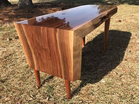 Live edge walnut waterfall coffee table. Live Edge Walnut Waterfall Edge Coffee Table/End Table by ...