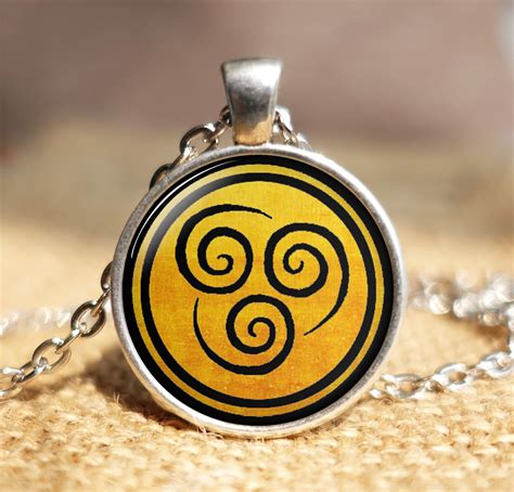 Avatar The Last Airbender Pendant Air Nomad Necklace Glass Etsy Australia