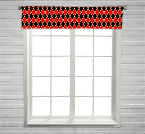 Eczjnt Harlequin Golden Grid Pattern With Red Black Rhomboids Window