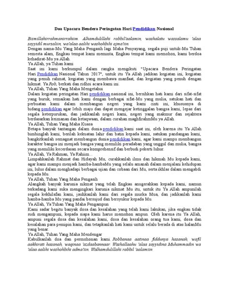 doa upacara bendera - wood scribd indo