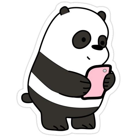 Panda Baby Sticker By Eduardo Valdivia In 2021 Cute Laptop Stickers