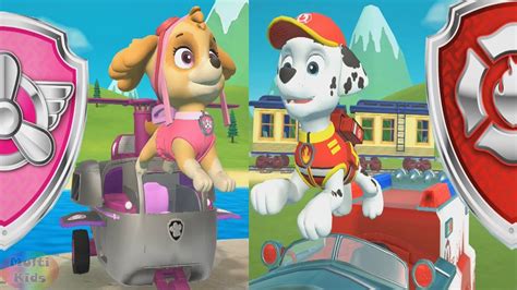 When their latest scheme goes awry, mayor humdinger and his nephew harold accidentally divert a meteor towards adventure bay. PAW Patrol Mighty Pups Charged Up - Sky and Marshall Pups ...