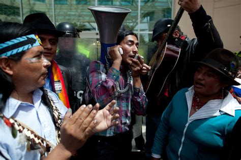 White Wolf Indigenous Protests Grow As Ecuador Auctions Amazon Oil