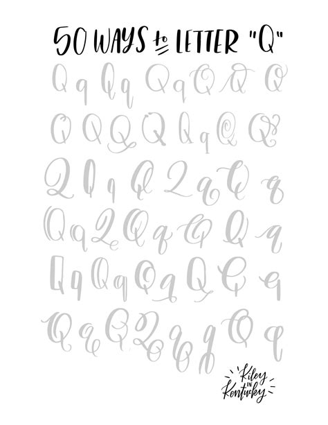 50 Ways To Letter A Calligraphy Doodles Calligraphy Handwriting