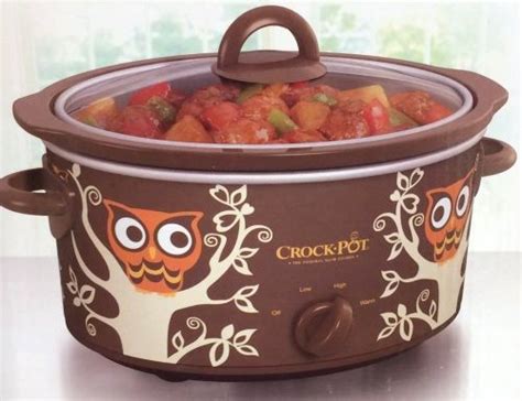 Owl Crock Pot Owl Kitchen Crock Pot Slow Cooker Owl Lovers