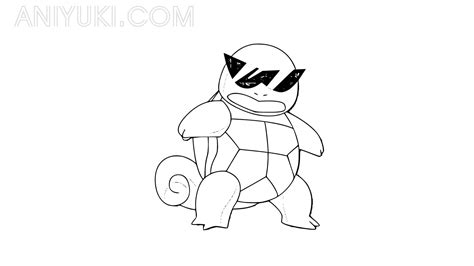 Dibujos de Squirtle para colorear Páginas para Imprimir