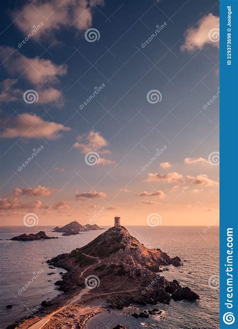 Sunset At Les Iles Sanguinaires In Corsica Stock Photo Image Of
