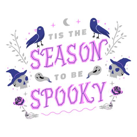 Spooky season lettering design - Transparent PNG & SVG vector file
