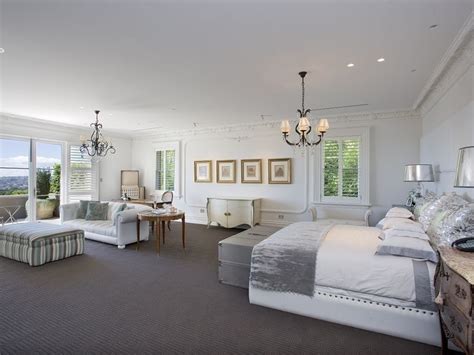 There are few things we love more than custom joinery. Parents' retreat in restful cool pallet colours | Master ...