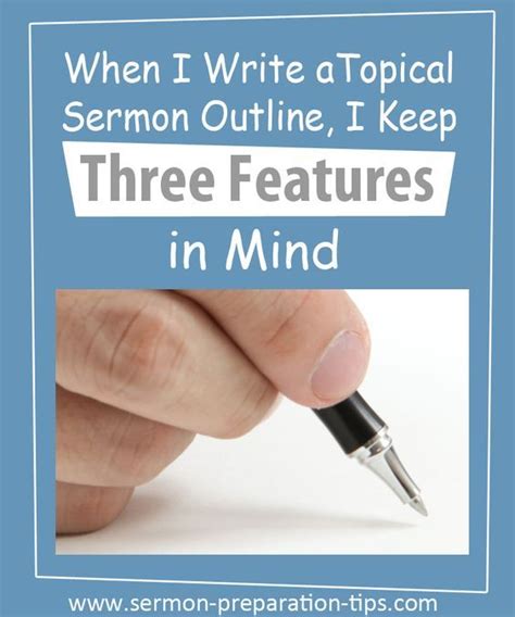 Learn To Write Topical Sermon Outlines With Ease By Keeping These