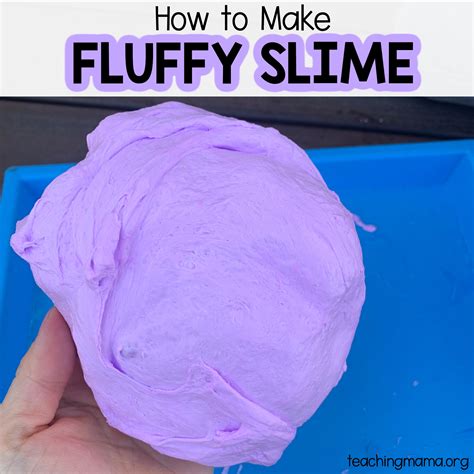 How To Make Fluffy Slime Teaching Mama