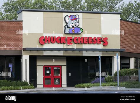 A Logo Sign Outside Of A Chuck E Cheese Location In Annapolis