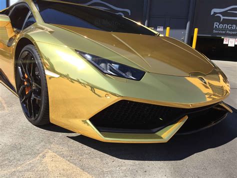 Gold Chrome Lamborghini Huracan